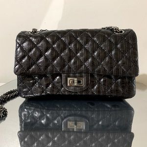 Chanel 2.55 Reissue Striped Shoulder Bag